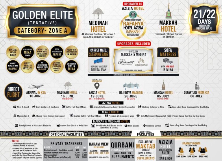 GOLDEN ELITE HAJJ PACKAGE Al.Khair