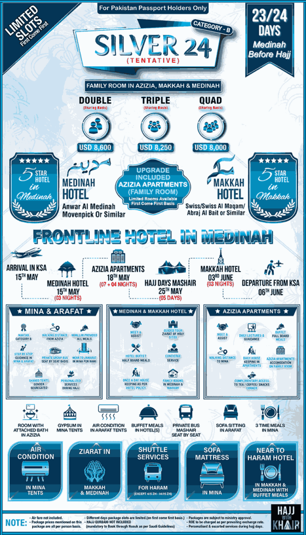 SILVER 24 HAJJ PACKAGE 2026