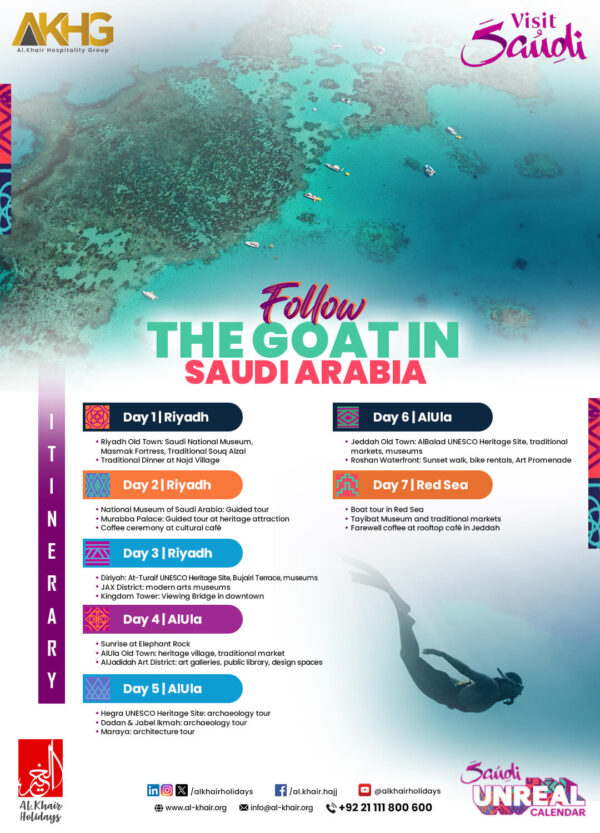 Follow the Goat in Saudi Arabia – 7 Days Package
